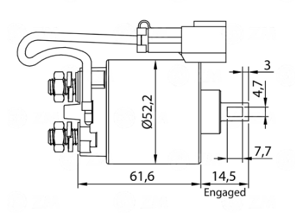 ZM 719 Relé de Partida 12V - Imagen 2