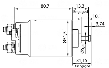 ZM 762 Relé de Partida 12V - Imagen 2