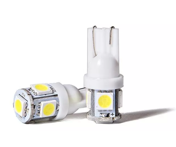 FOCO LED T10 5 LED 12v